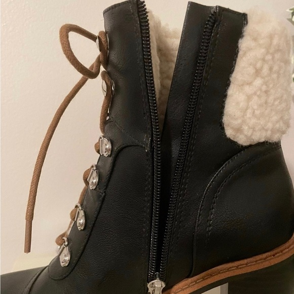 Nine West Peer Women's Sherpa Cuff Ankle Boots - Picture 9 of 9